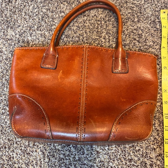 Fossil Very Well Loved Classic Shoulder Leather Tote Bag Cognac Double Straps - Picture 9 of 16